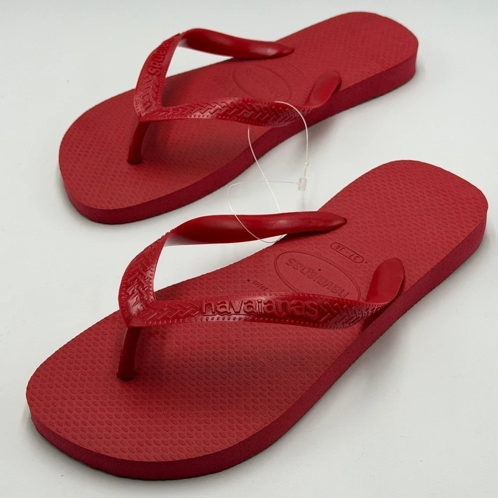 Havaianas Red Women's Flip Flop Sandals - Picture 6 of 7